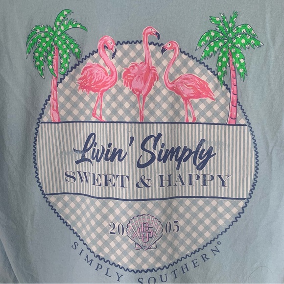 Simply Southern Tops - Simply Southern Light Blue Tee